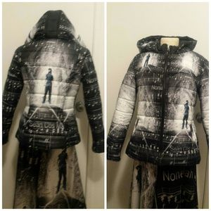 Noneillah Puffy Music Note/Music Sheet Jacket